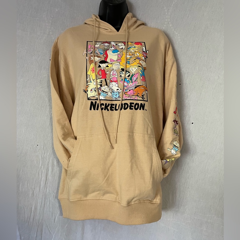 NWOT Nickelodeon hooded sweatshirt with vintage characters size M